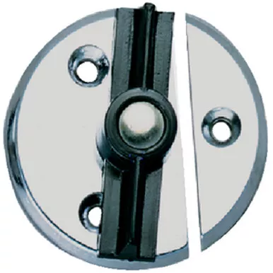 1-3/4 Inch Diameter Chrome Plated Zinc Door Button Latch for Boats, RVs and More