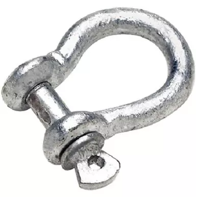 1 Inch Galvanized Anchor Shackle for Boats - 44,000 lbs Breaking Strength