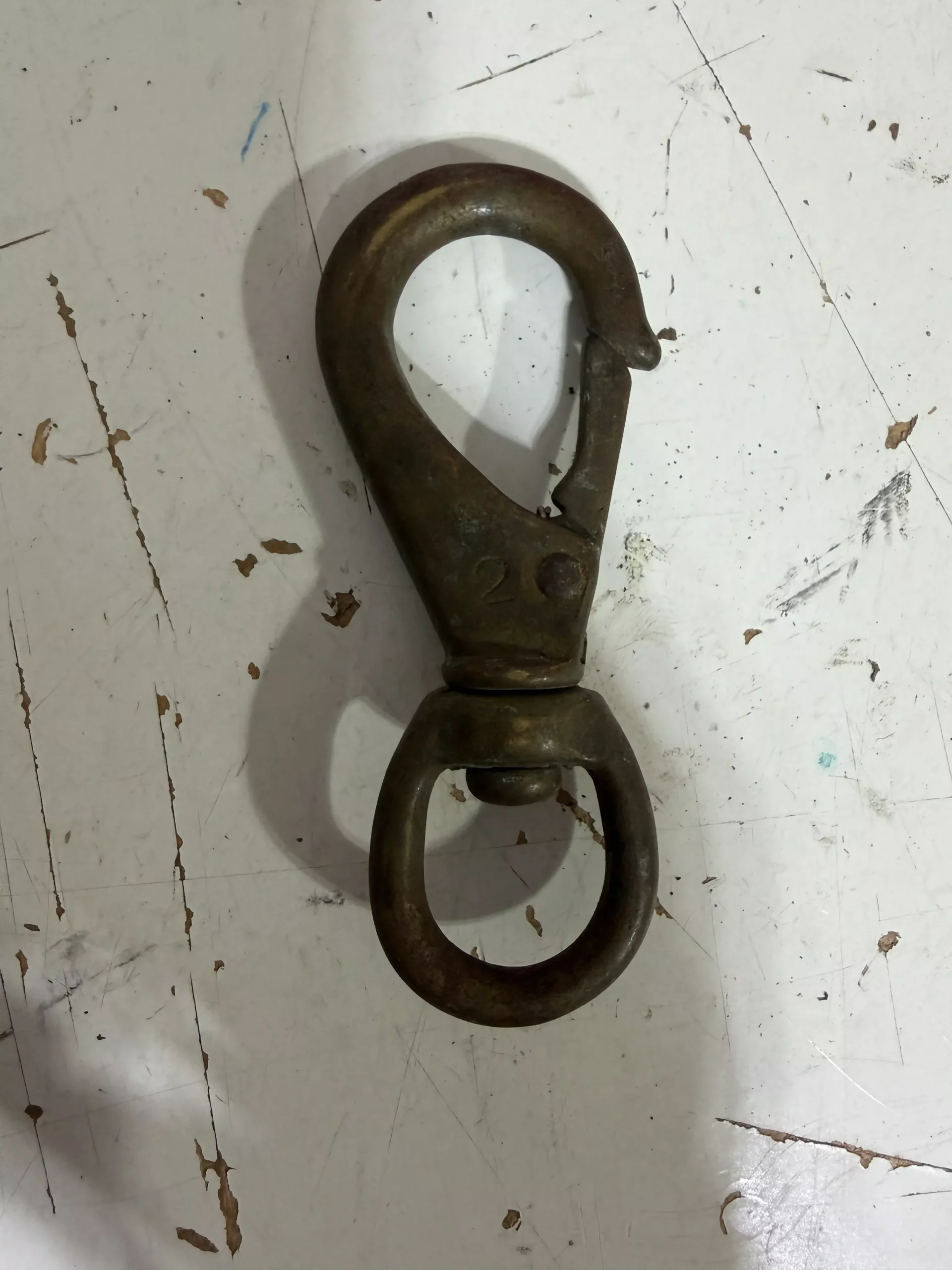 #2 Bronze Swivel Clip - 5/8" EYE