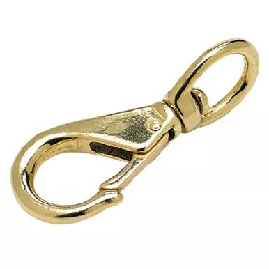 #2 Size 3-3/4 Inch Cast Brass Swivel Eye Snap for Boats