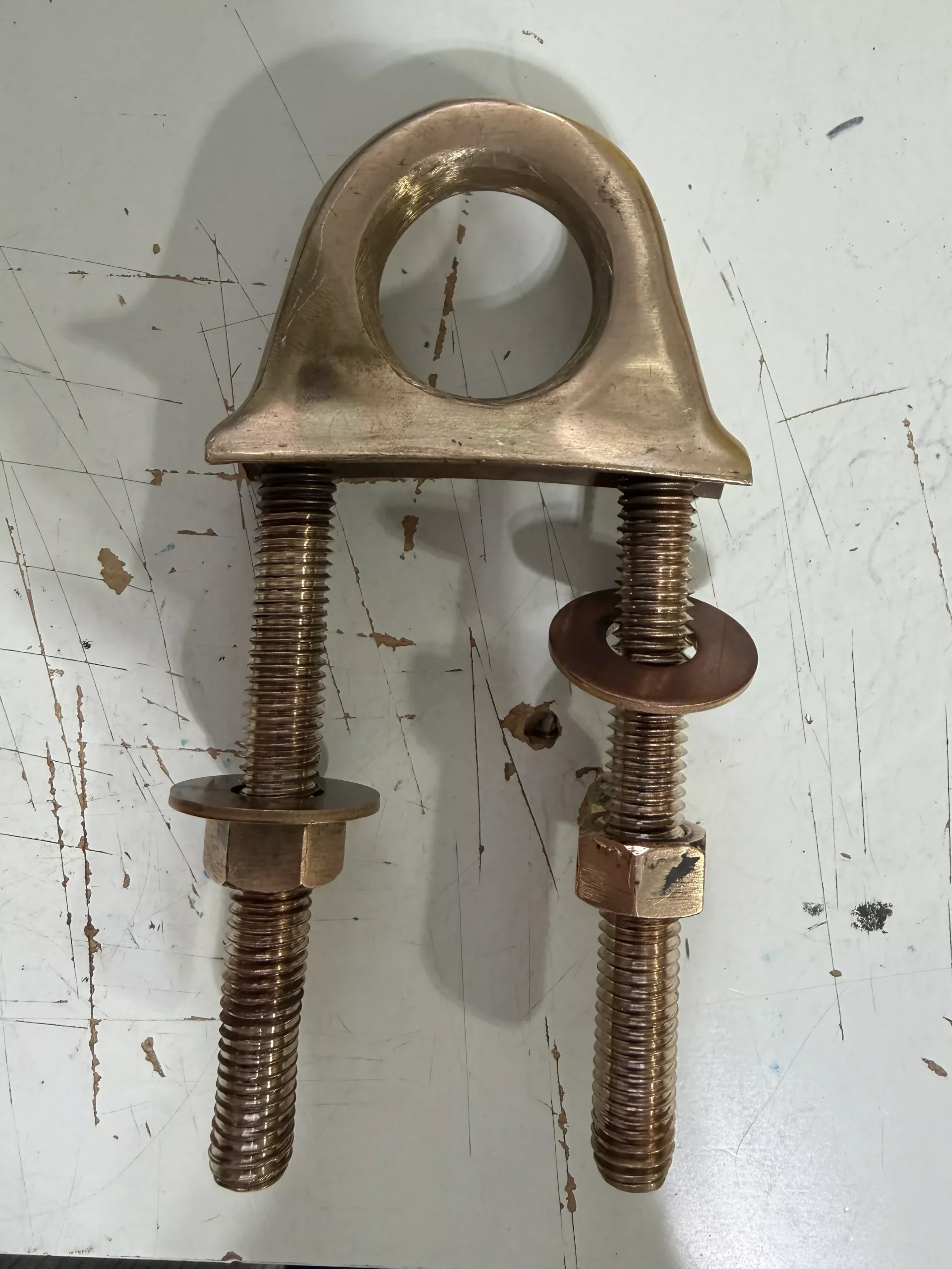 3 1/2" Bronze Eye Bolt - 6 1/2" Length
