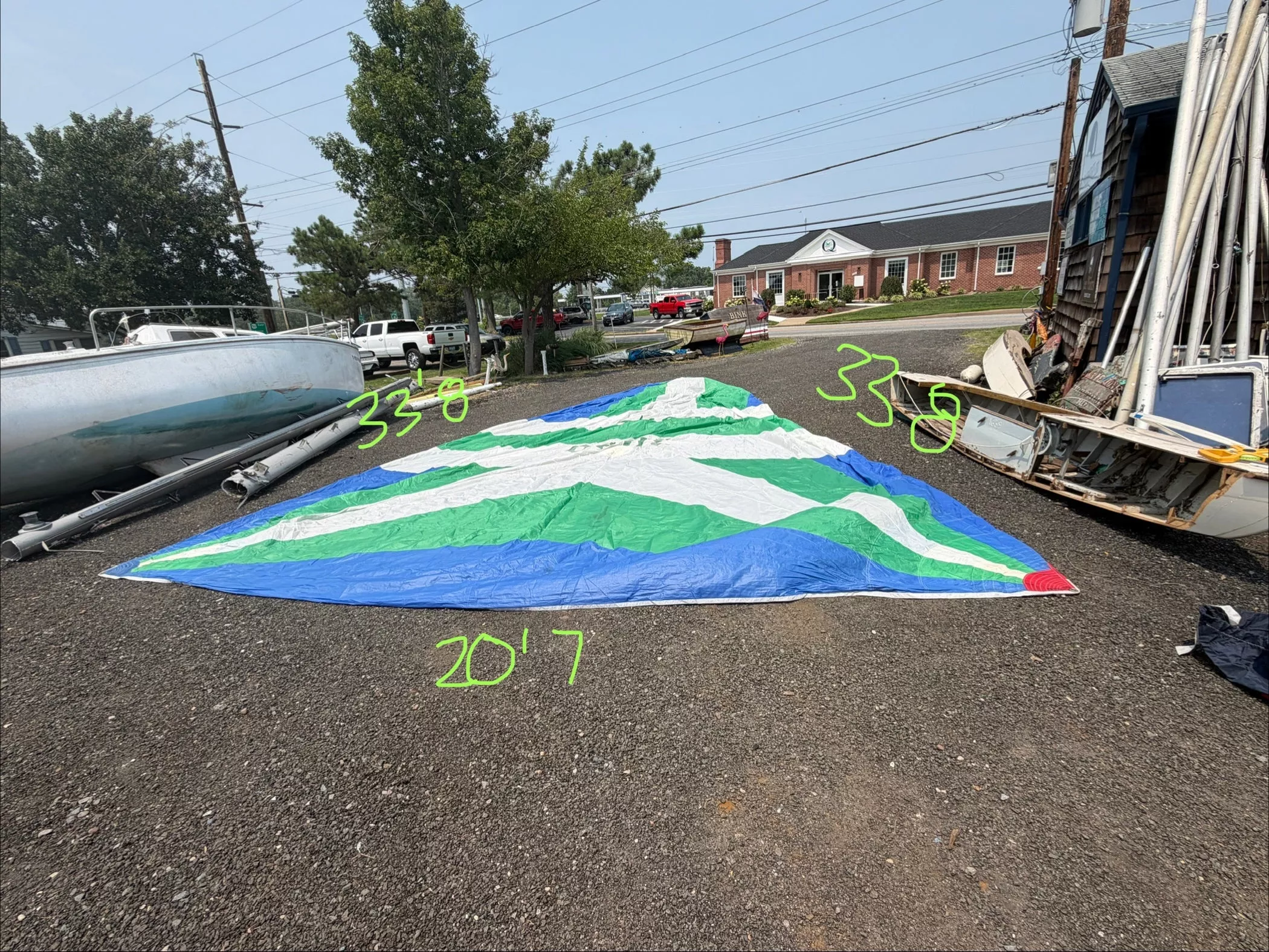 .75oz Symmetrical Spinnaker - 33'8" x 33'8" x 20'7" - J30