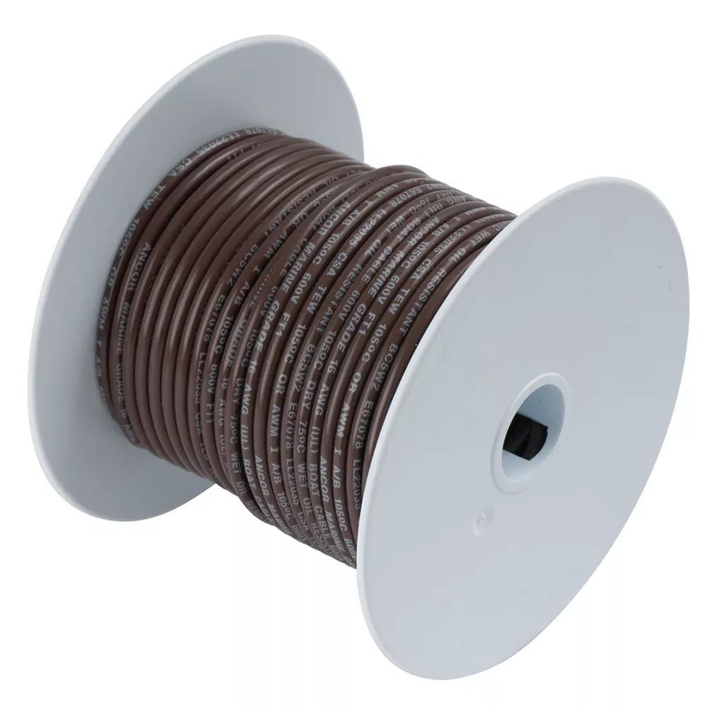 Ancor Brown 14 AWG Tinned Copper Wire – 500′
