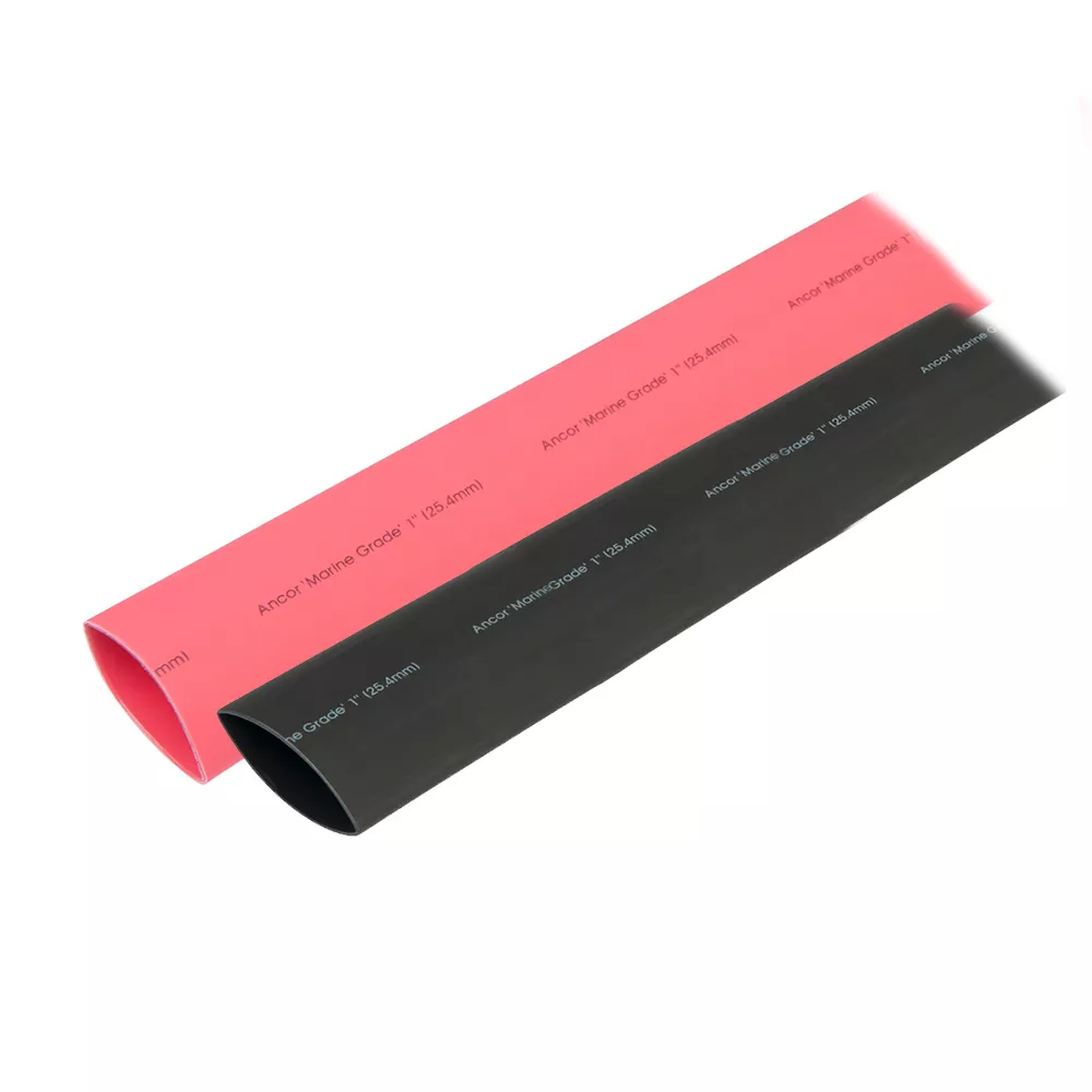 Ancor Heat Shrink Tubing 1″ x 3″ – Black & Red Combo