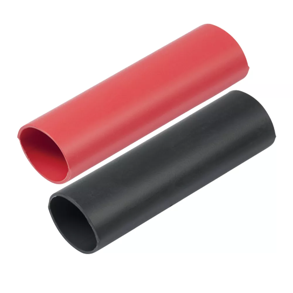 Ancor Heavy Wall Heat Shrink Tubing – 1″ x 3″ – 2-Pack – Black/Red