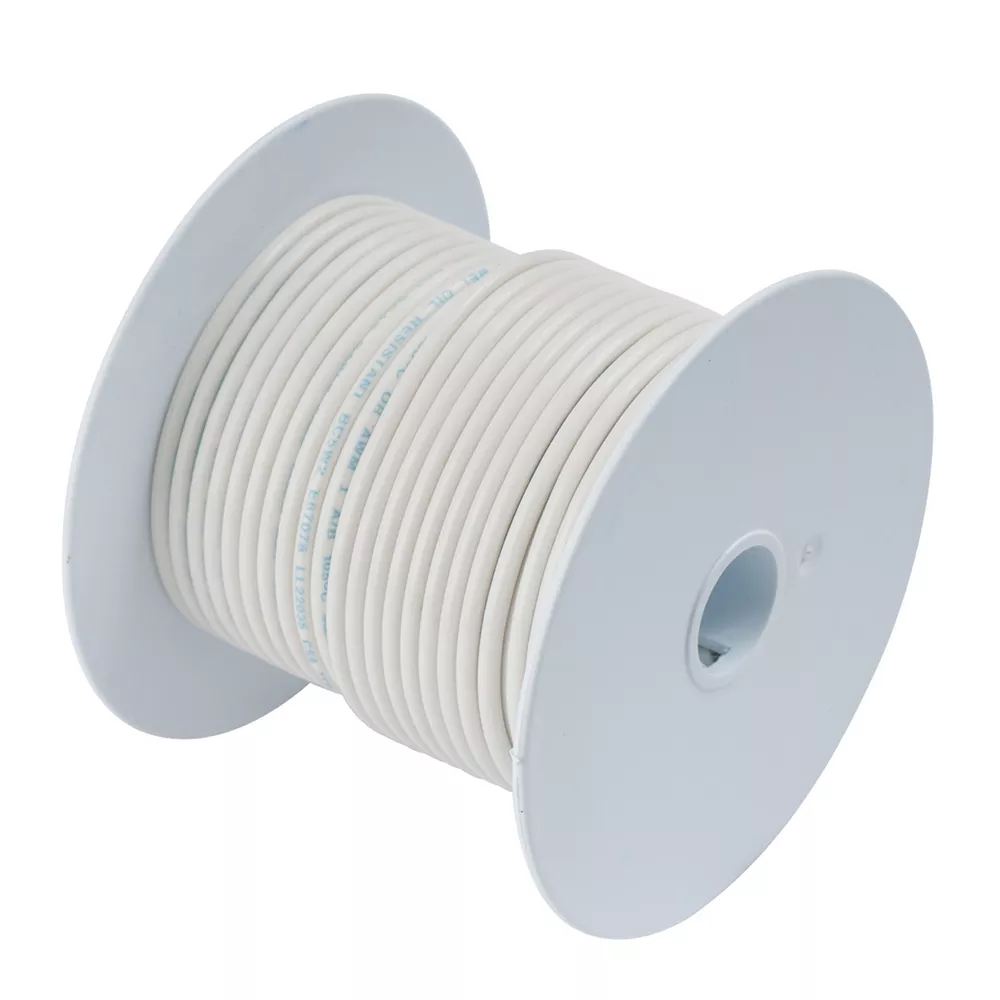 Ancor White 8 AWG Tinned Copper Wire – 100′