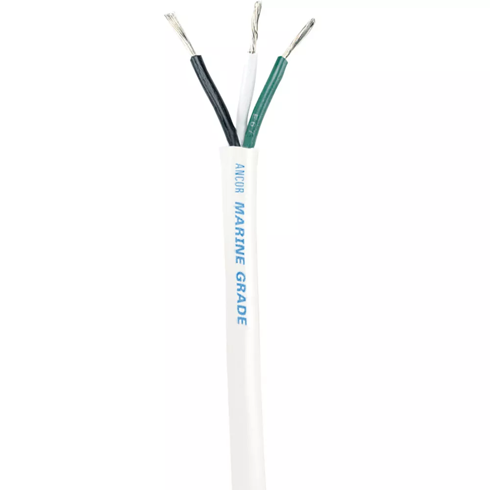 Ancor White Triplex Cable – 16/3 AWG – Round – 250′