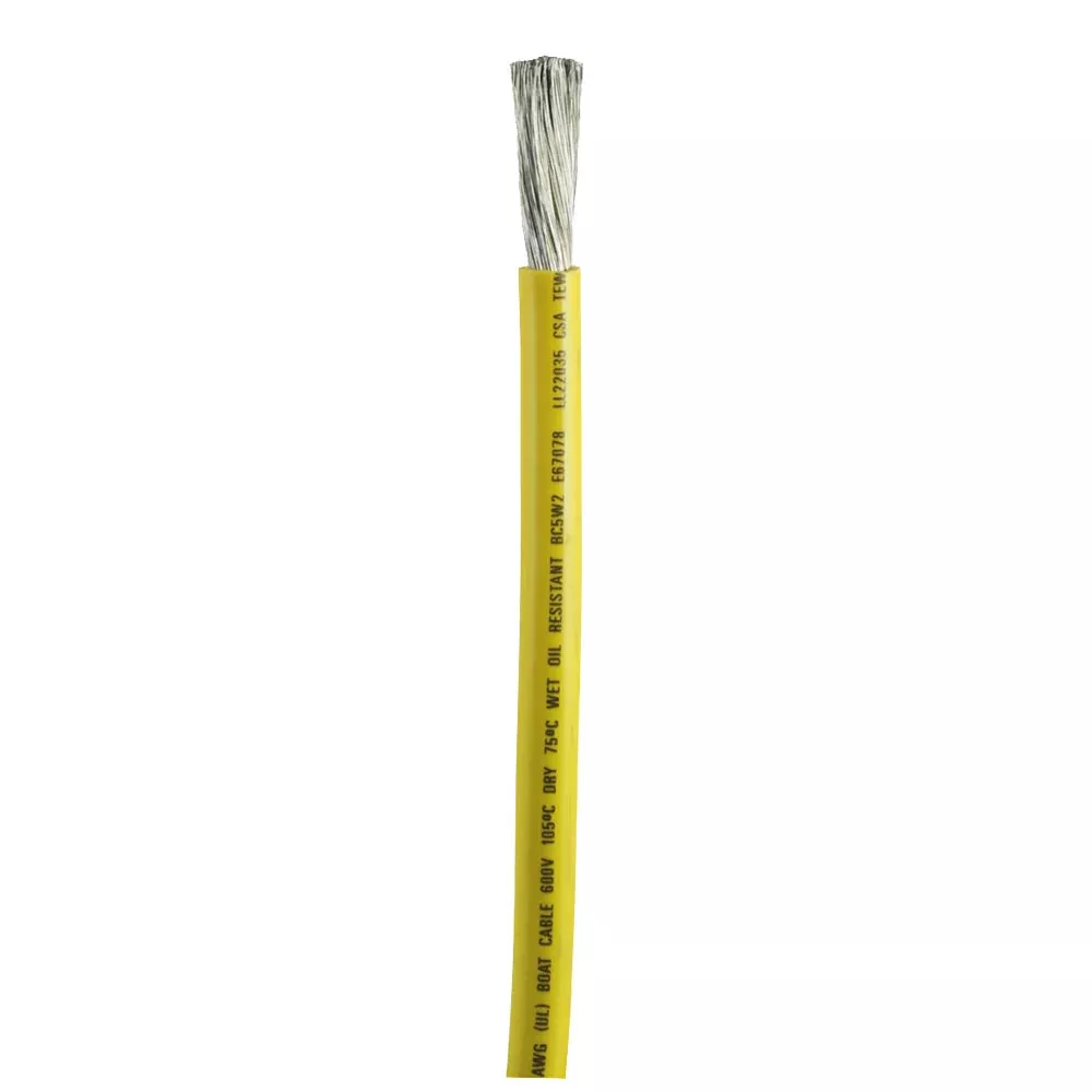 Ancor Yellow 1 AWG Battery Cable - Sold By The Foot | 1159-FT