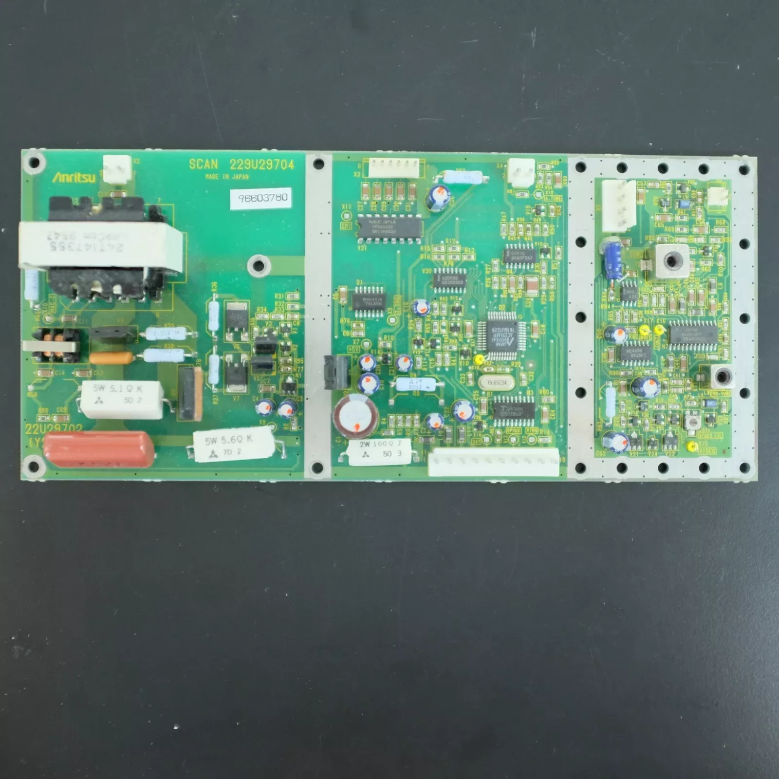 Anritsu KODEN SIMRAD Radar SCAN 229V29703 Y2 PCB f/Marine Radar