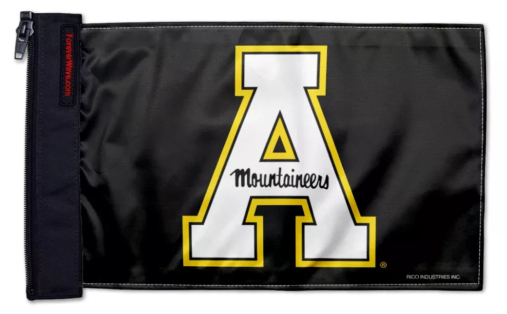 Appalachian State 11"x17" Forever Wave Flag for Jeep Wrangler CJ-7 and CJ-8 1976-1986