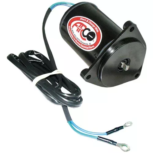 ARCO Marine Replacement Outboard Tilt Trim Motor – Yamaha, 2-Wire, 3 Bolt, Flat Blade Shaft