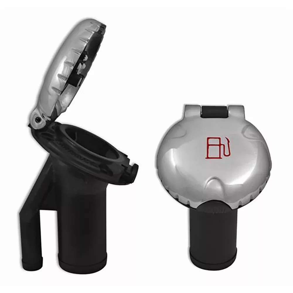 Attwood Deck Fill f/Pressure Relief Systems - Angled BodyScalloped Stainless Steel Cap [99DFPVAS1S]