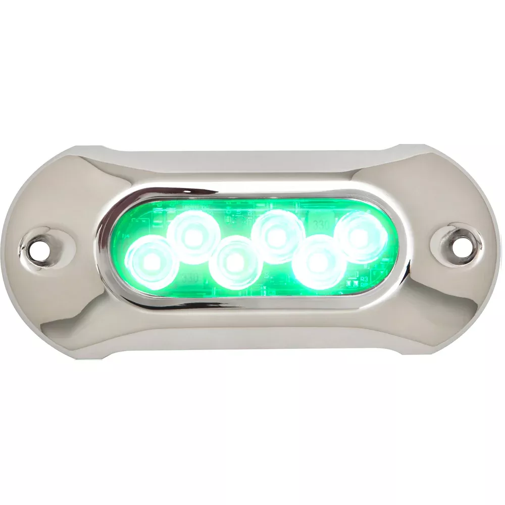 Attwood Light Armor Underwater LED Light - 6 LEDs - Green | 65UW06G-7