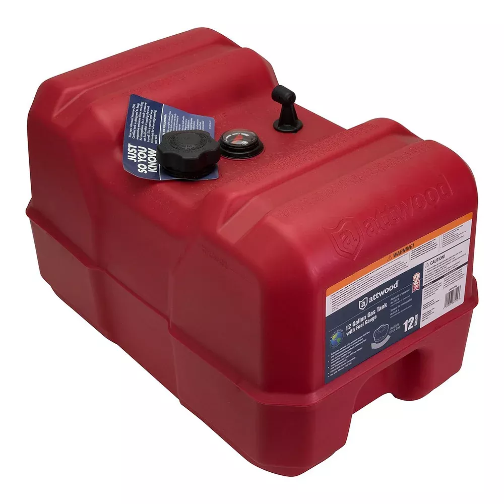 Attwood Portable Fuel Tank – 12 Gallon w/Gauge