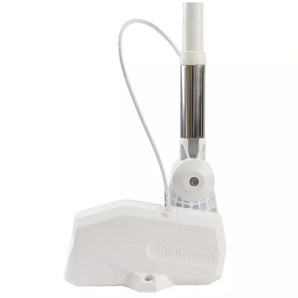 Attwood PowerBase Antenna – White Powered Fold-Down Antenna Base