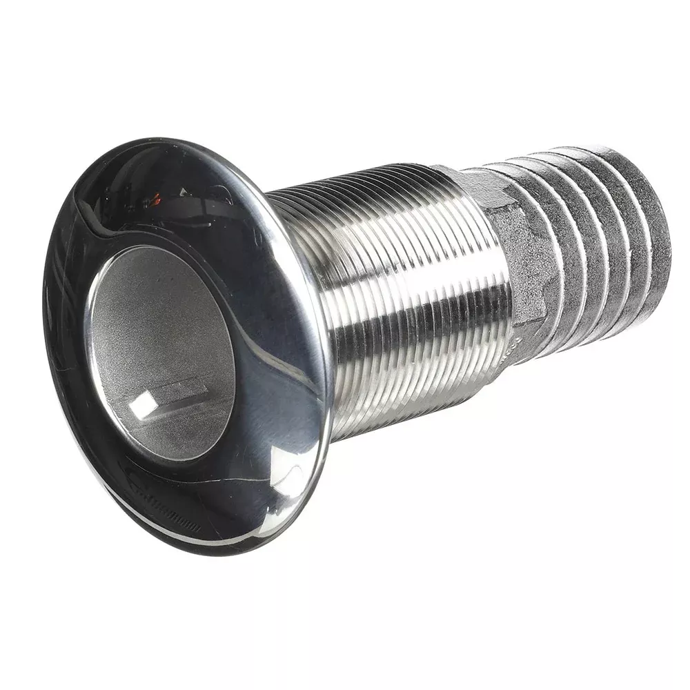 Attwood Stainless Steel Thru-Hull Standard Straight Barbed – 1-1/2″ Inner Diameter