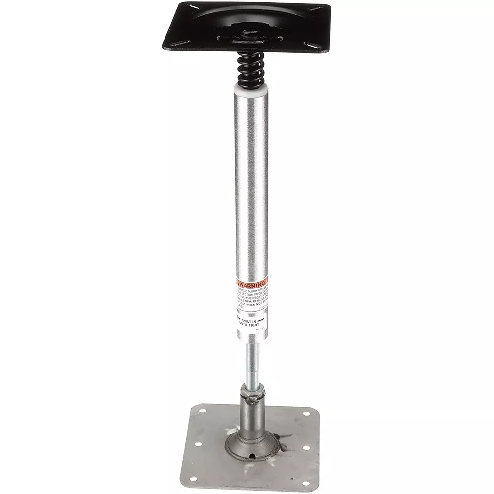 Attwood SWIVL-EZE Lock’N-Pin 3/4″ Pedestal Kit 13″ Post 7″ x 7″ Stainless Steel Base Plate Threaded