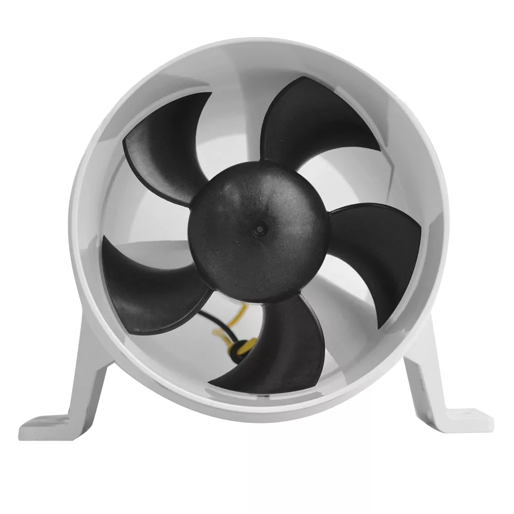 Attwood Turbo 4000 Series II Water-Resistant, In-Line Blower – 12V – White