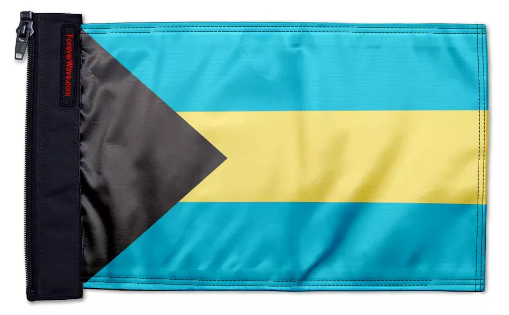 Bahamas 12"x18" Forever Wave Flag for Jeep Wrangler LJ 2003-2006