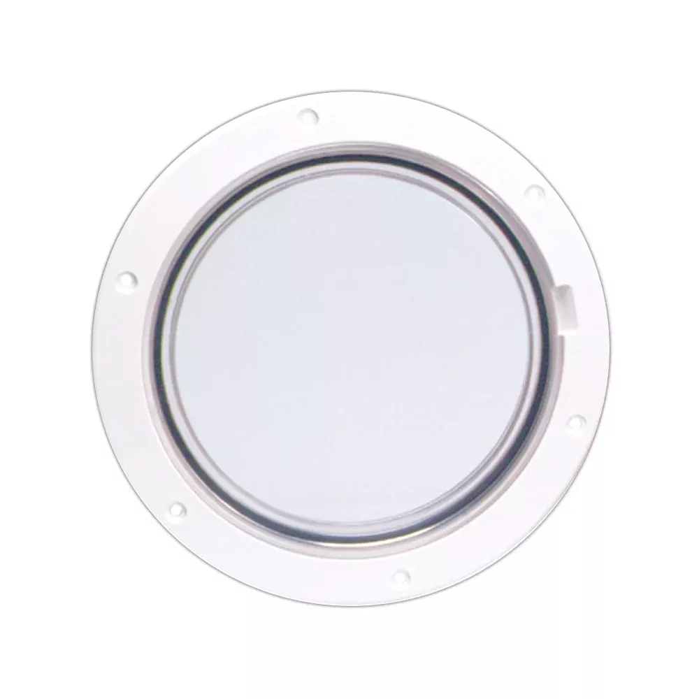 Beckson 6″ Clear Center Pry-Out Deck Plate – White [DP61-W-C]