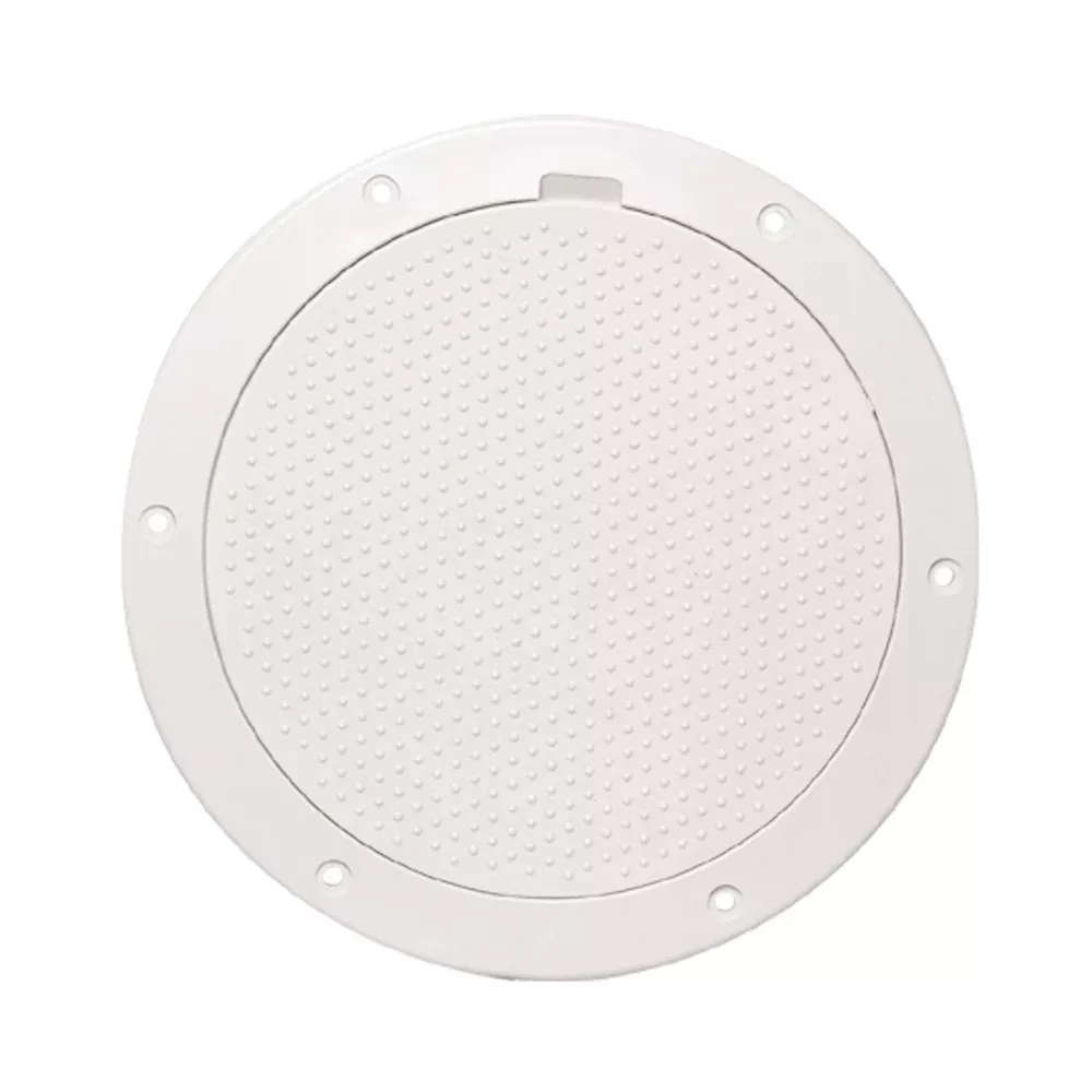 Beckson 6" Non-Skid Pry-Out Deck Plate - White | DP63-W