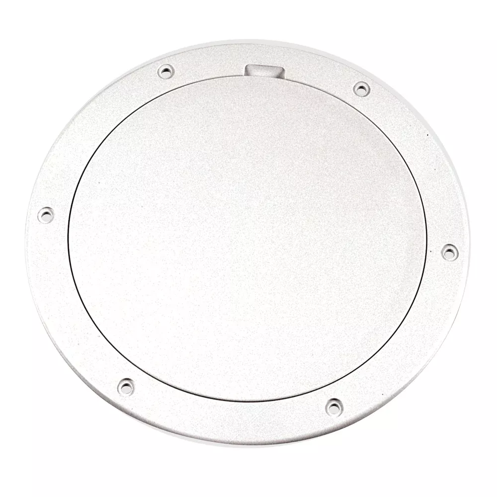 Beckson 6" Smooth Center Pry-Out Deck Plate - White [DP61-W]