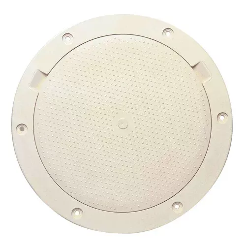 Beckson 8" Non-Skid Pry-Out Deck Plate - Beige | DP83-N