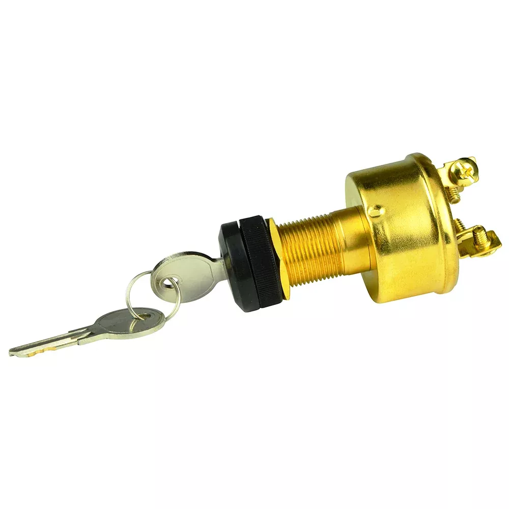 BEP 4-Position Brass Ignition Switch - Accessory /OFF /IgnitionAccessory /Start [1001609]