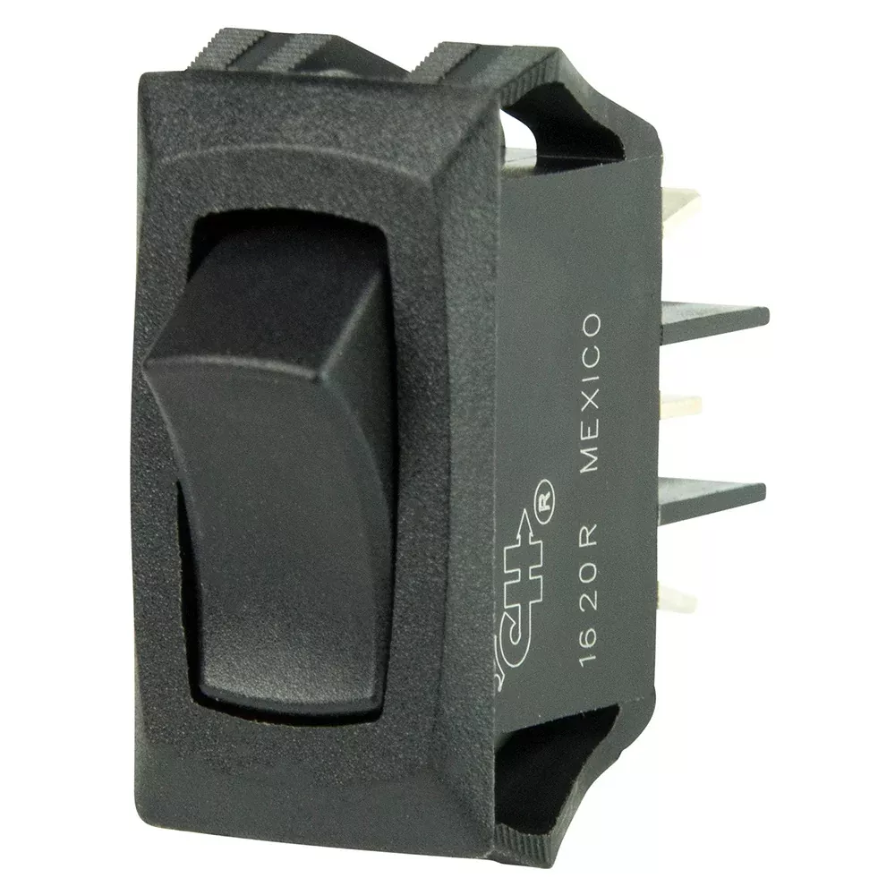 BEP Curved SPDT Mini Rocker Switch - 12V - ON /ON [1001706]