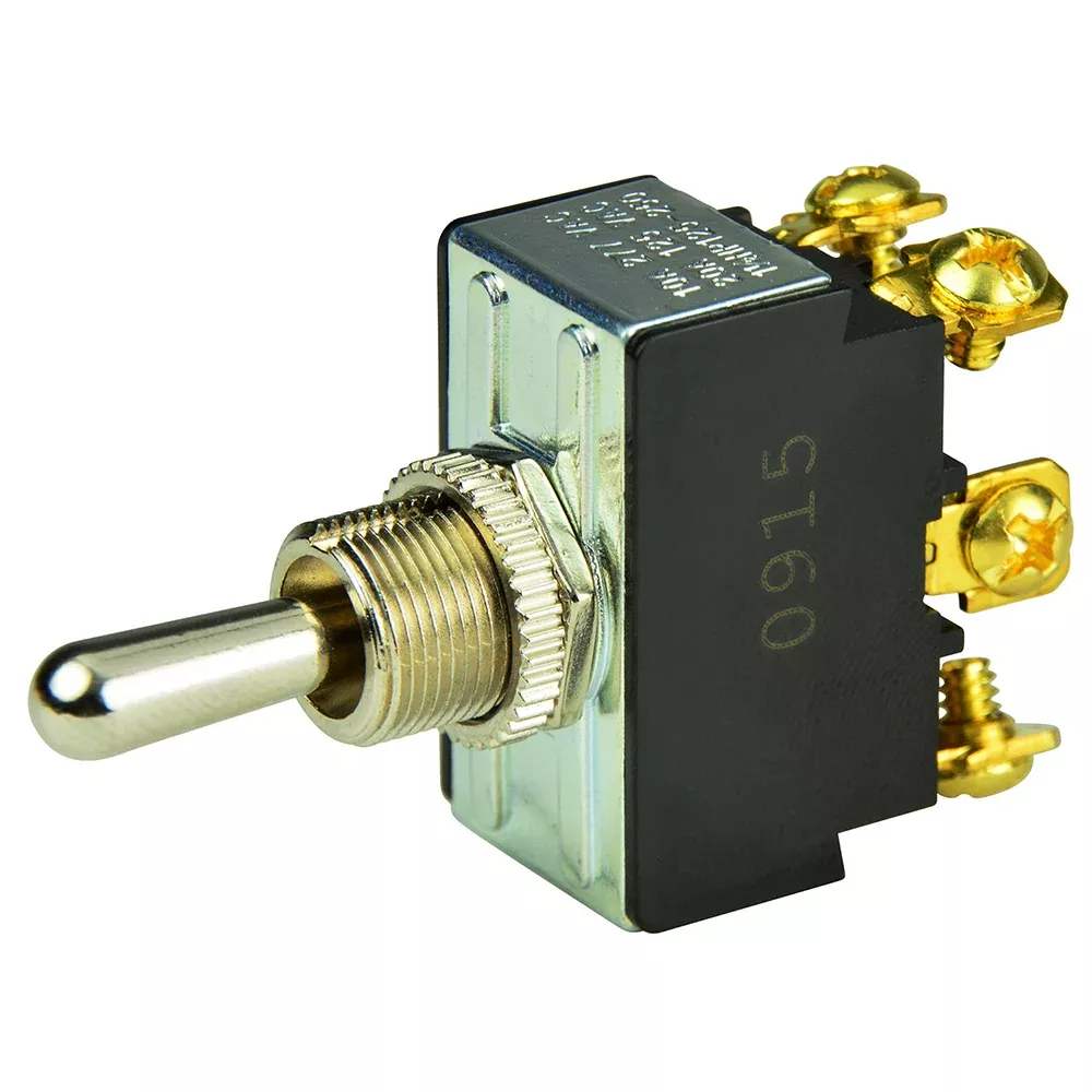 BEP DPDT Chrome Plated Toggle Switch - (ON) /OFF /(ON) [1002012]