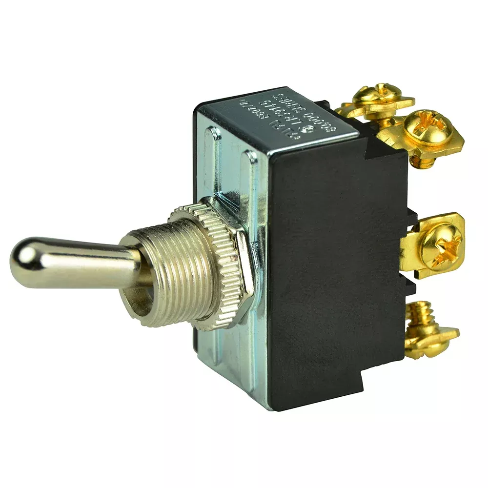 BEP DPDT Chrome Plated Toggle Switch - ON /OFF /ON [1002018]