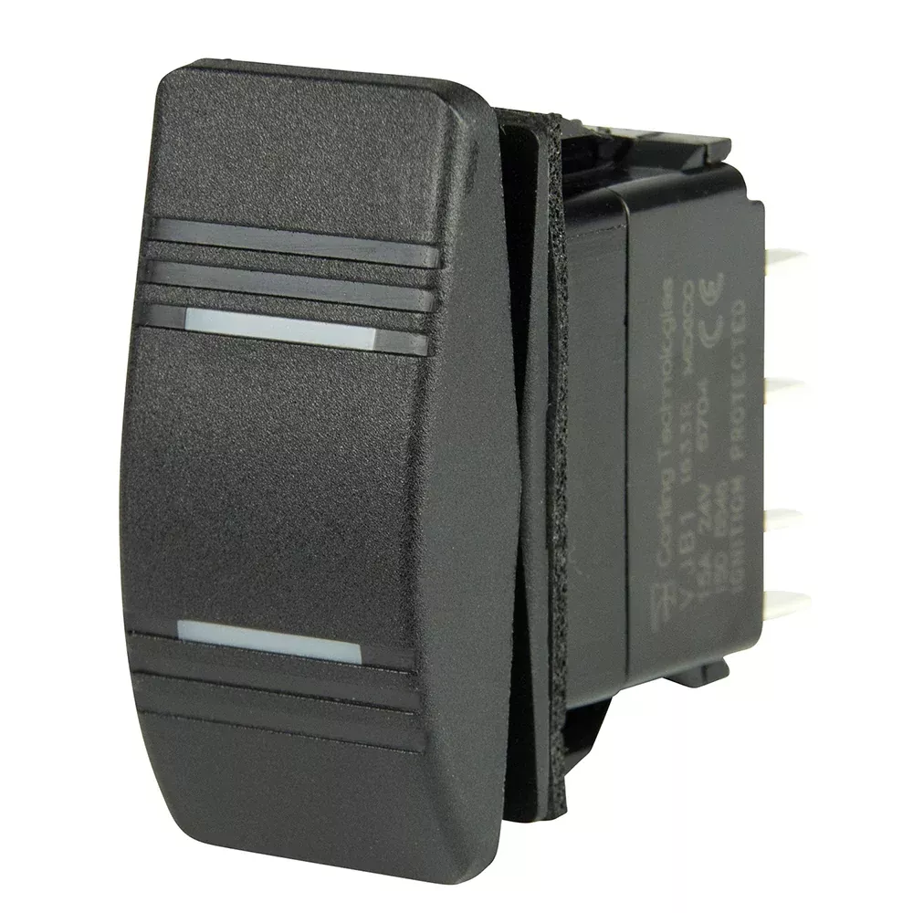 BEP DPDT Contura Switch - 2-Amber LEDs - ON /OFF /ON [1001808]