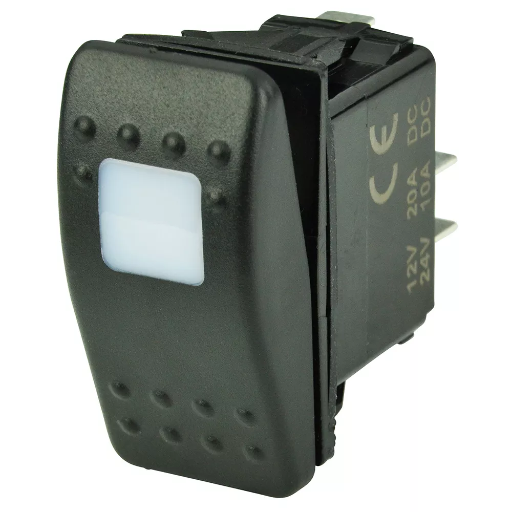 BEP SPST Contura Switch – 1-Amber LED – OFF/ON