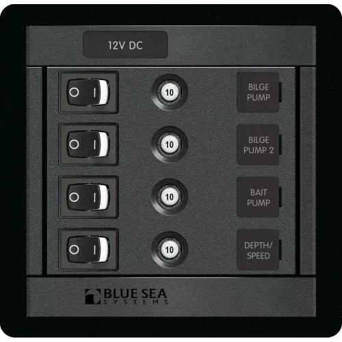 Blue Sea 1455 4 Position Switch CLB Square | 1455