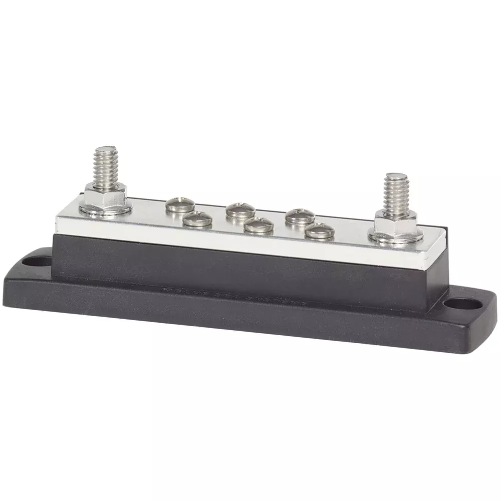 Blue Sea 2128 Maxibus 6 x #10-24(Screws) w/2 x 5⁄16"(Studs) | 2128