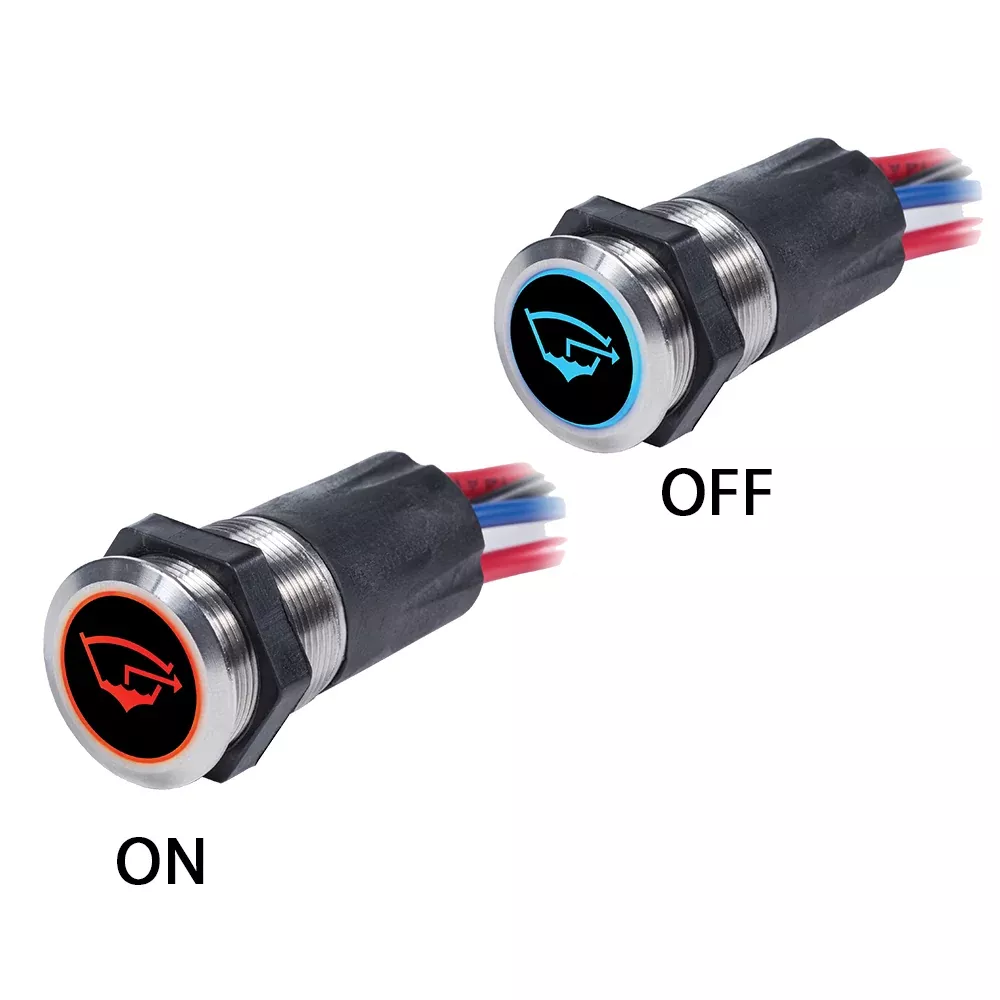 Blue Sea 4181 Backlit Push Button Switch OFF /(ON) - 15A [4181]