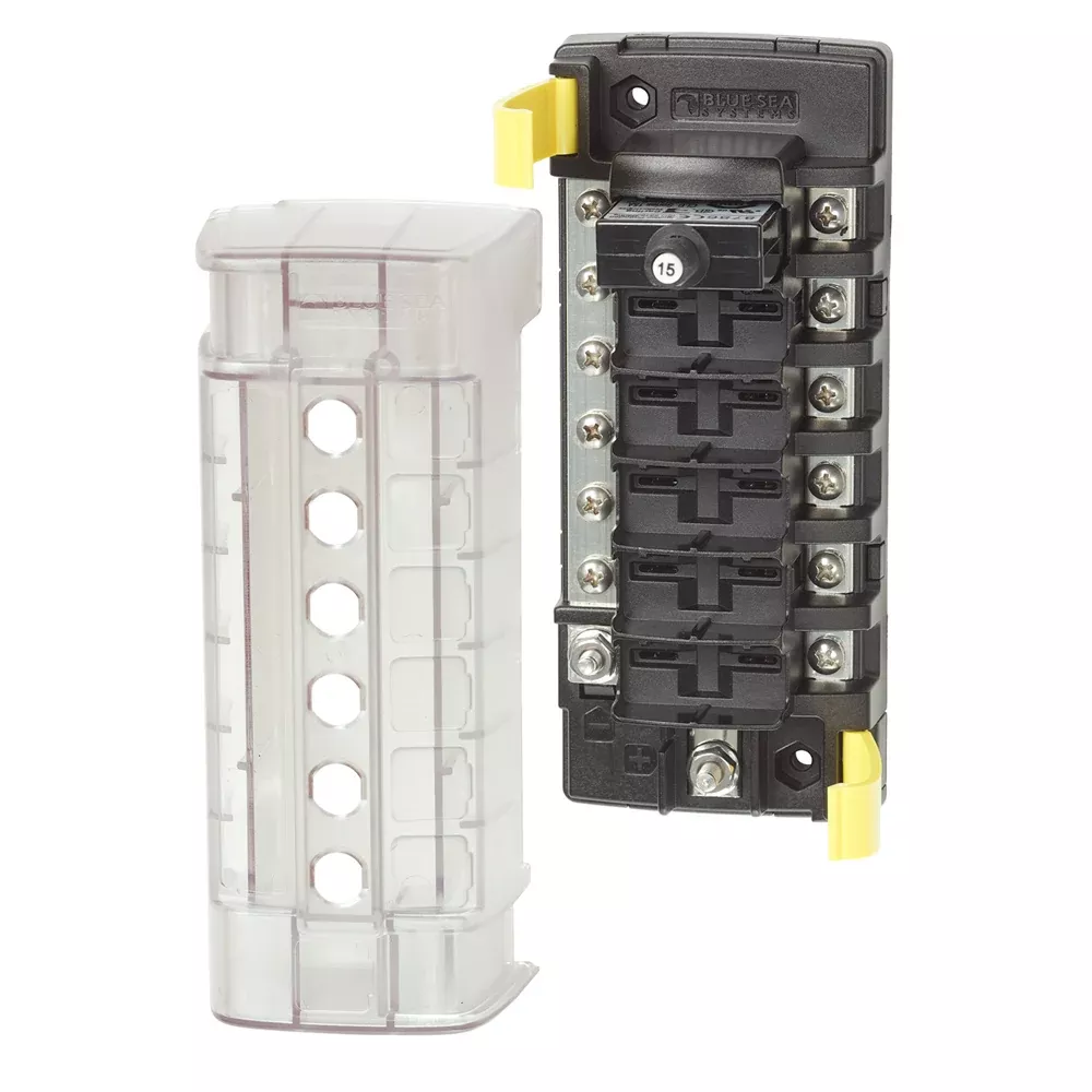 Blue Sea 5052 ST CLB Circuit Breaker Block - 6 Position w /Negative Bus [5052]