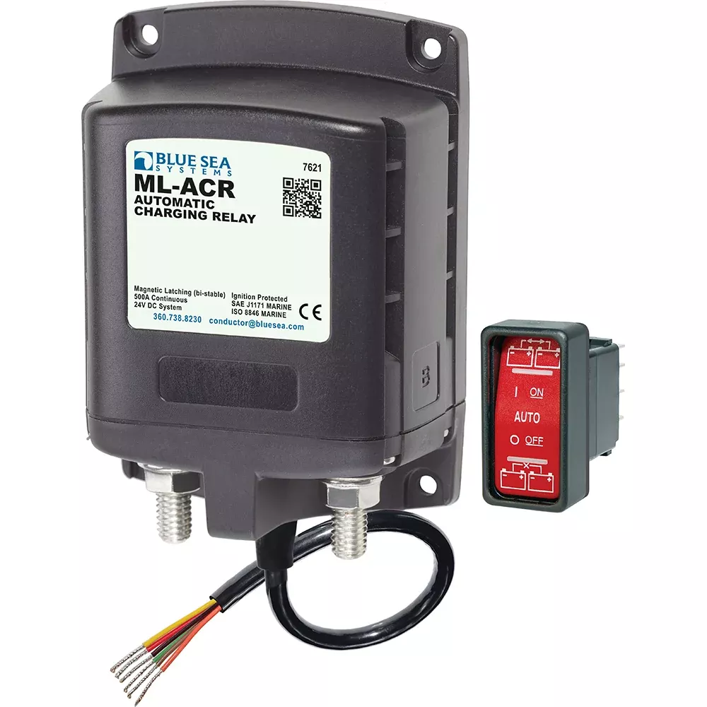 Blue Sea 7621 ML-Series Automatic Charging Relay (Magnetic Latch) 24V DC [7621]