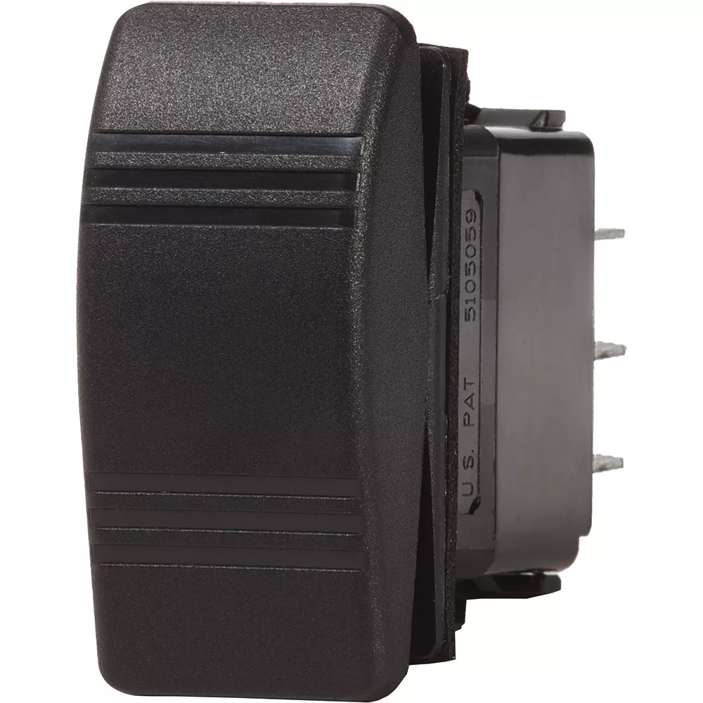 Blue Sea 8292 Water Resistant Contura III Switch – OFF-(ON) – Black