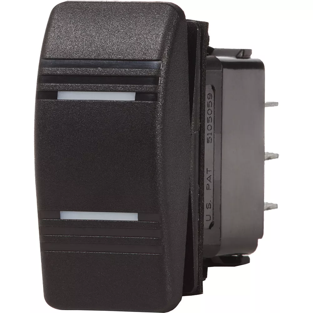Blue Sea Contura Switch DPDT Black – ON-ON