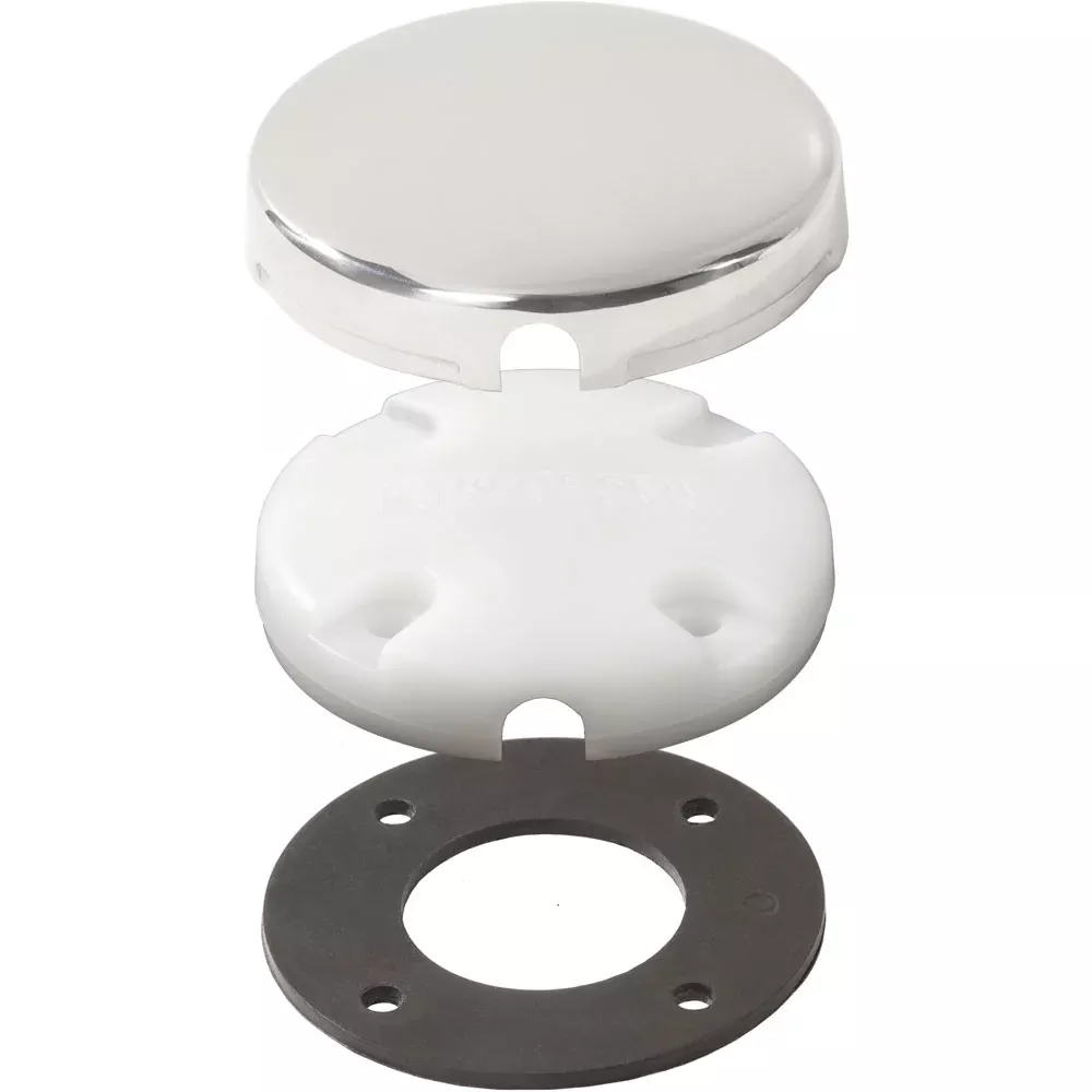 Blue Sea Side Entry CableClam w /Stainless Steel Dress Cap [1007100]