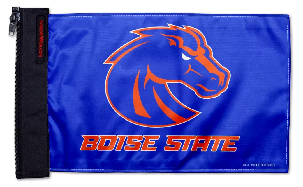 Boise State 11"x17" Forever Wave Flag for Jeep Wrangler JK 2-Door 2007-2018