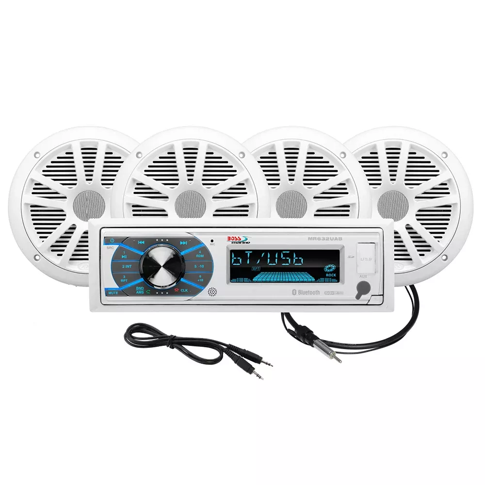 Boss Audio MCK632WB.64 Marine Stereo2 Pairs of 6.5