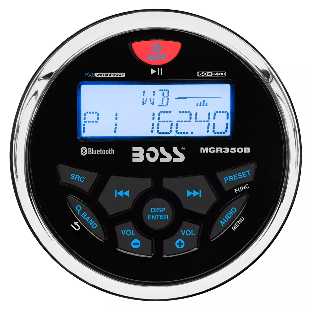 Boss Audio MGR350B Marine Stereo w /AM /FM /BT /USB [MGR350B]