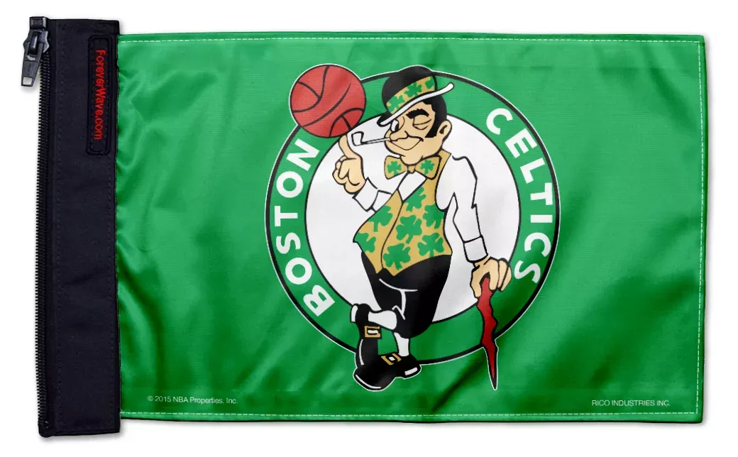 Boston Celtics 11"x17" Forever Wave Flag for Jeep Wrangler YJ 1986-1995