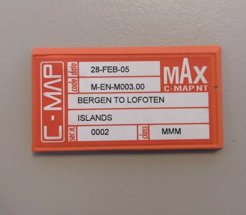 C-MAP MAX BERGEN EN-M003 C-Card Marine Charts Mega Wide - Raymarine, Navman