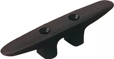 CLEAT 4-1/4IN BLACK NYLON 2/PK