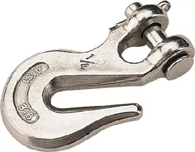 CLEVIS GRAB HOOK 316 S/S 3/8