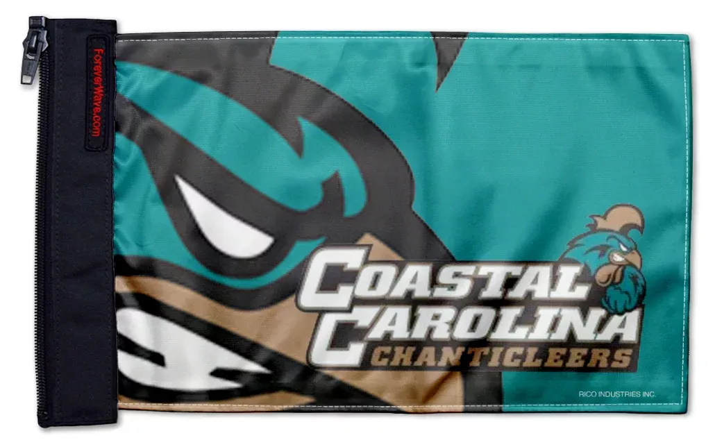 Coastal Carolina 11"x17" Forever Wave Flag for Jeep Wrangler LJ 2003-2006