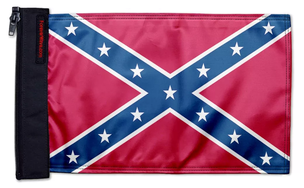 Confederate 12"x18" Forever Wave Flag for Jeep Wrangler LJ 2003-2006